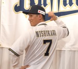 画像・写真 | オリックス背番号「7」西川龍馬が入団会見 “超地元”での