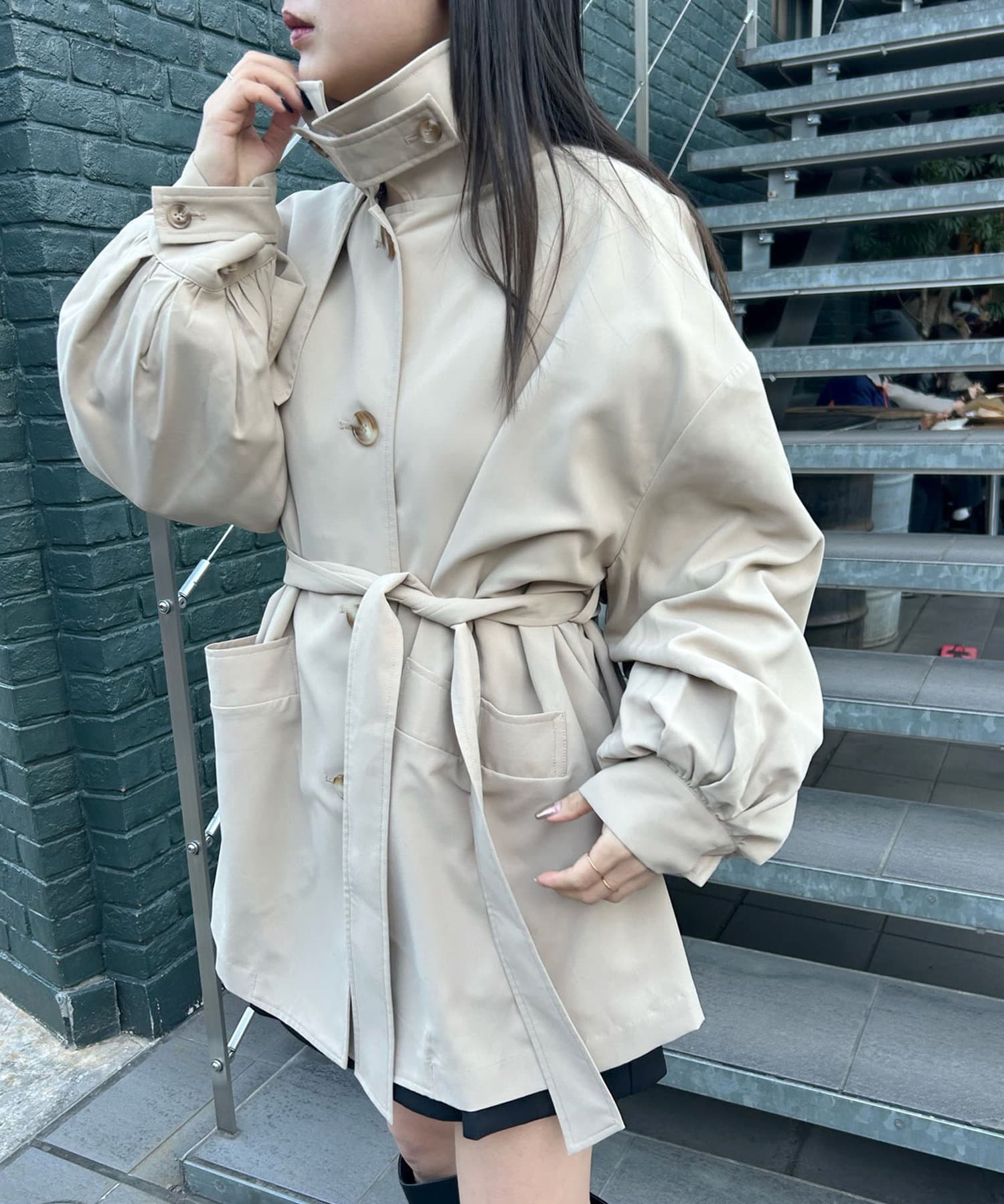 3色展開】[mline]トレンチワンピース | mystic(ミスティック