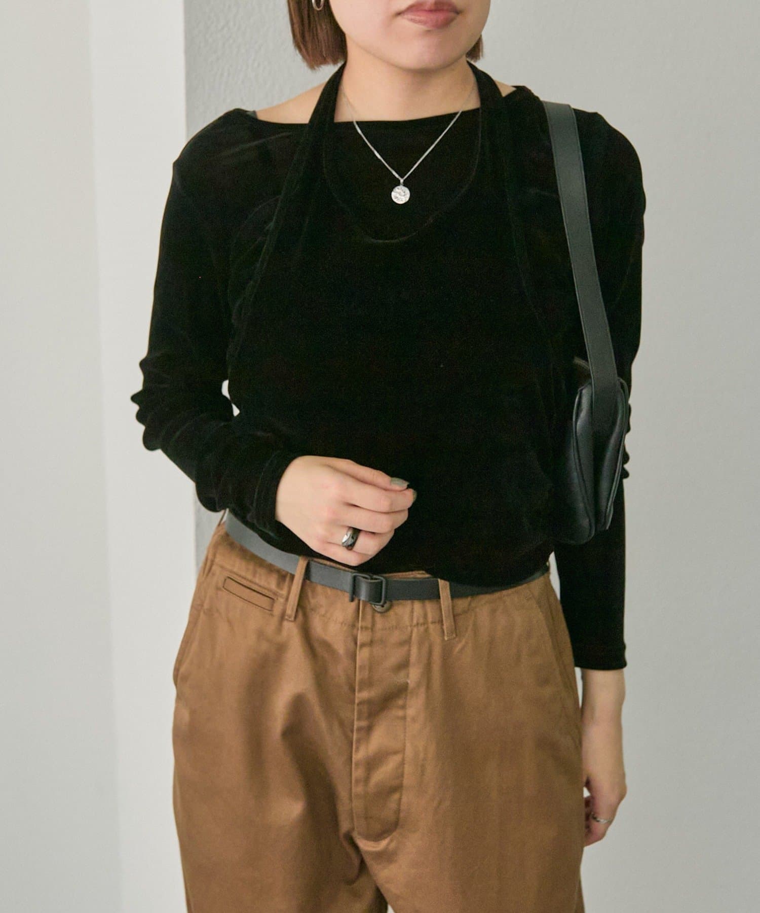 お得 新品 Free size unoa ウノア バレエ トップス ベロア New item