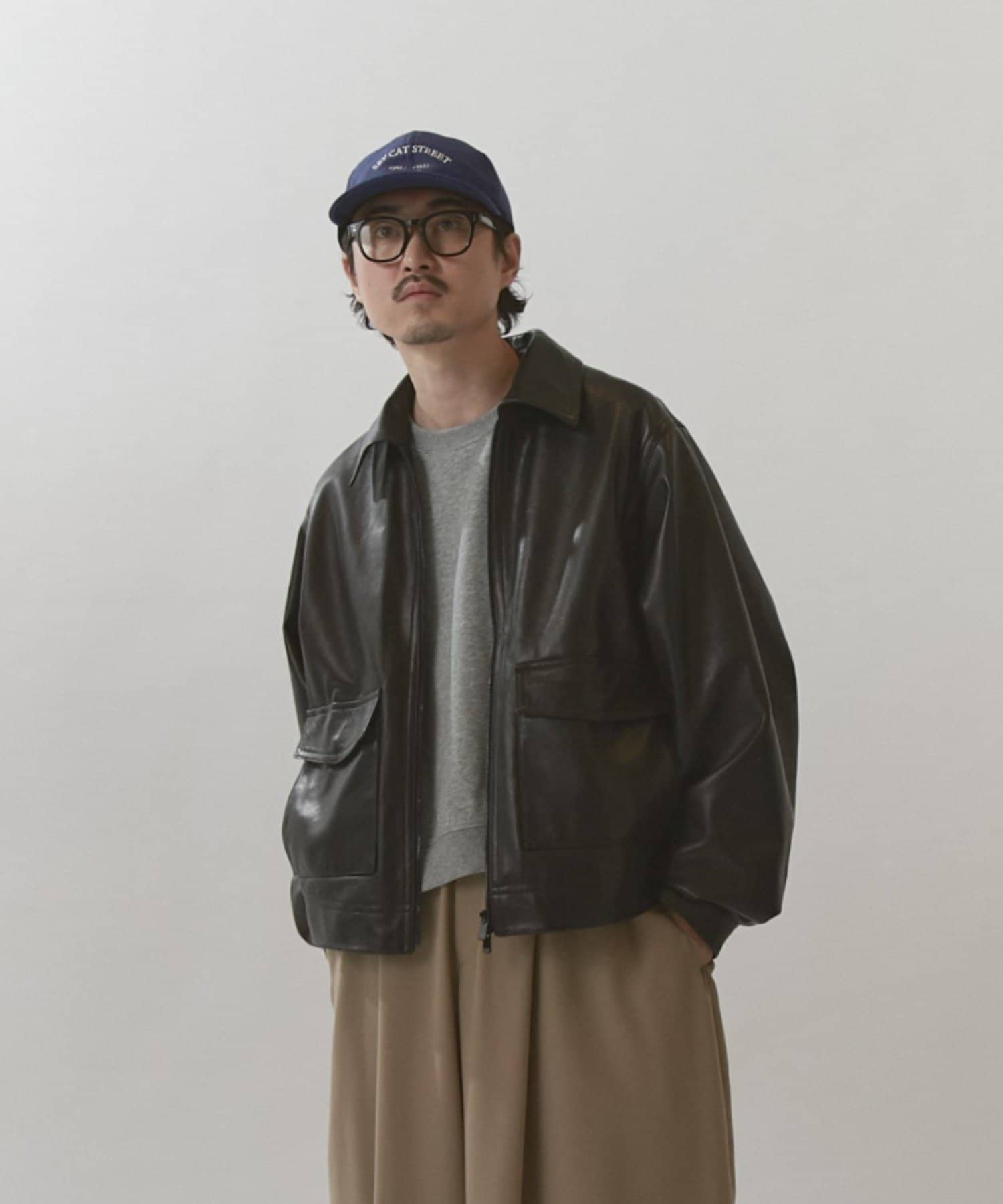 NATURAL TAN SHEEP LEATHER /本革レザーブルゾン | Lui's(ルイス