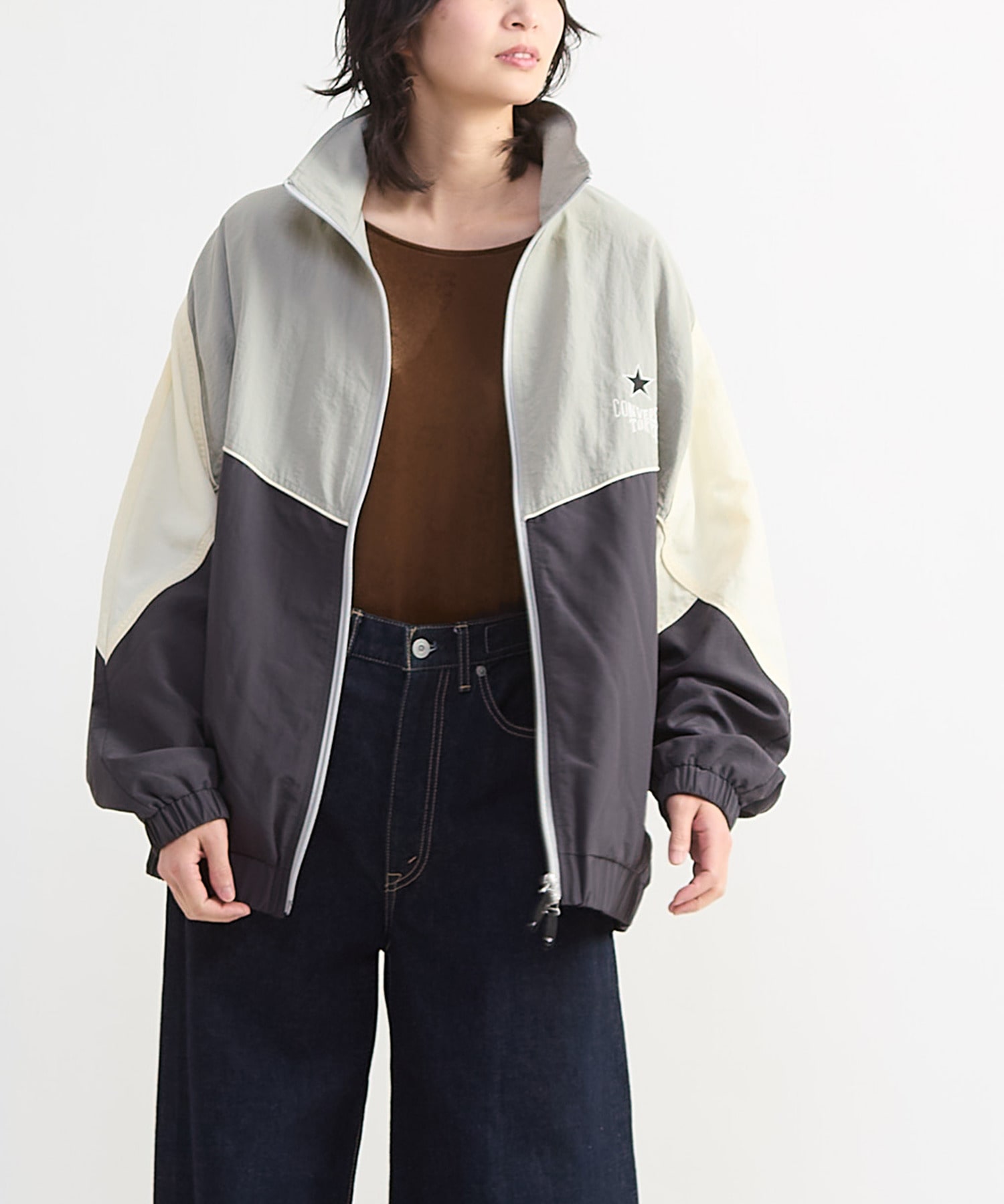 BI-COLOR NYLON JACKET｜CONVERSE TOKYO (コンバーストウキョウ) 公式