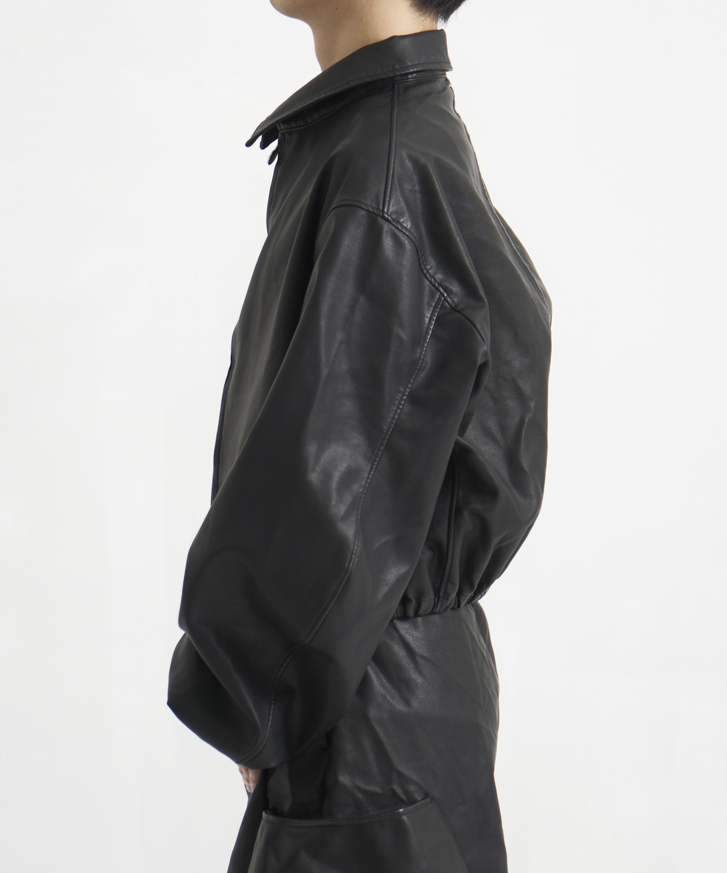 別注 KAPPOGI SLEEVES ZIP BLOUSON(S BLACK): SHINYAKOZUKA: MENS