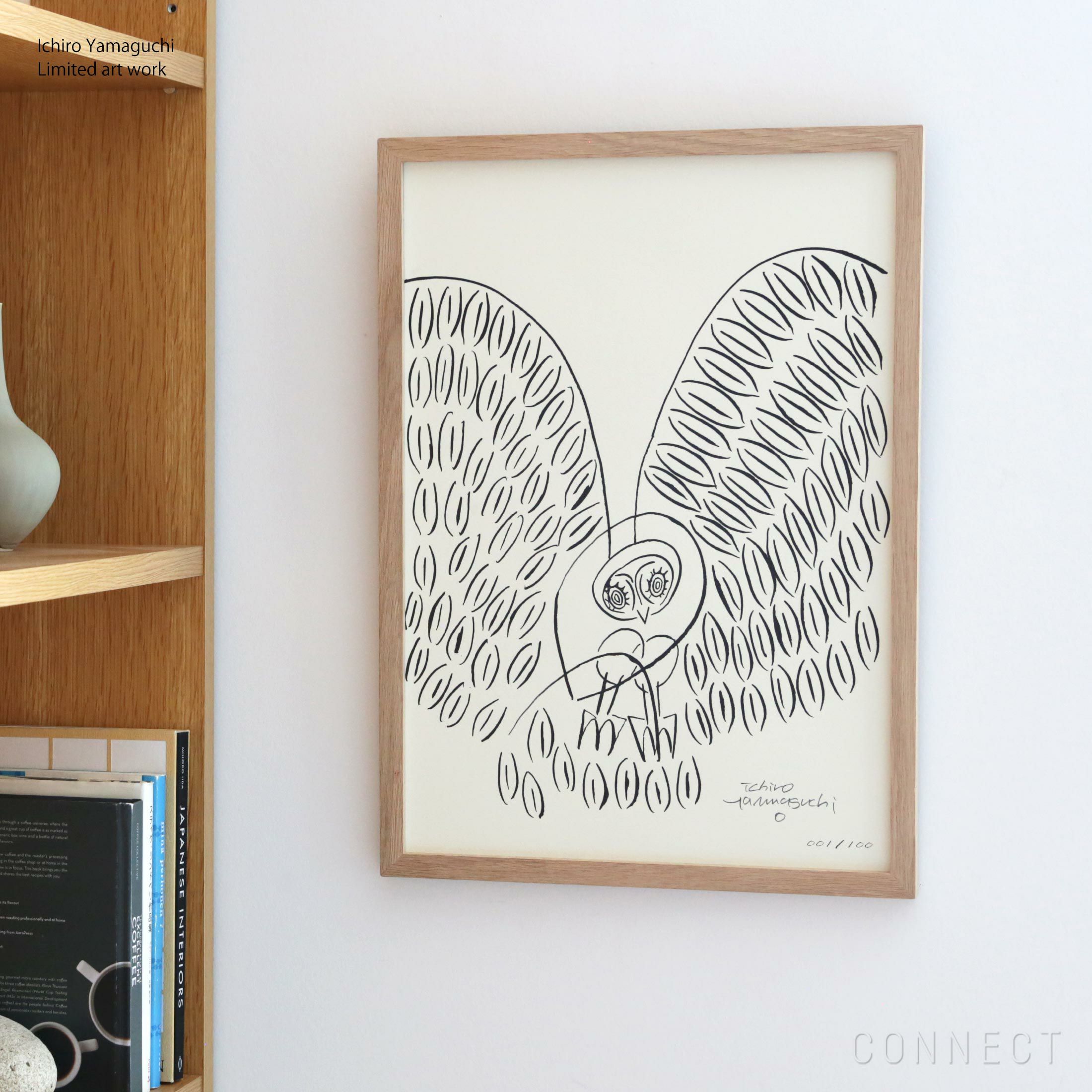 9999】ヒョウのイラスト 山口一郎 絵のみフレーム無 9999】ヒョウの