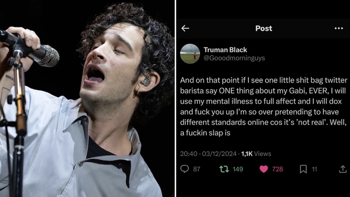 Matty Healy Threatens to Dox Fan, Feuds with Azealia Banks