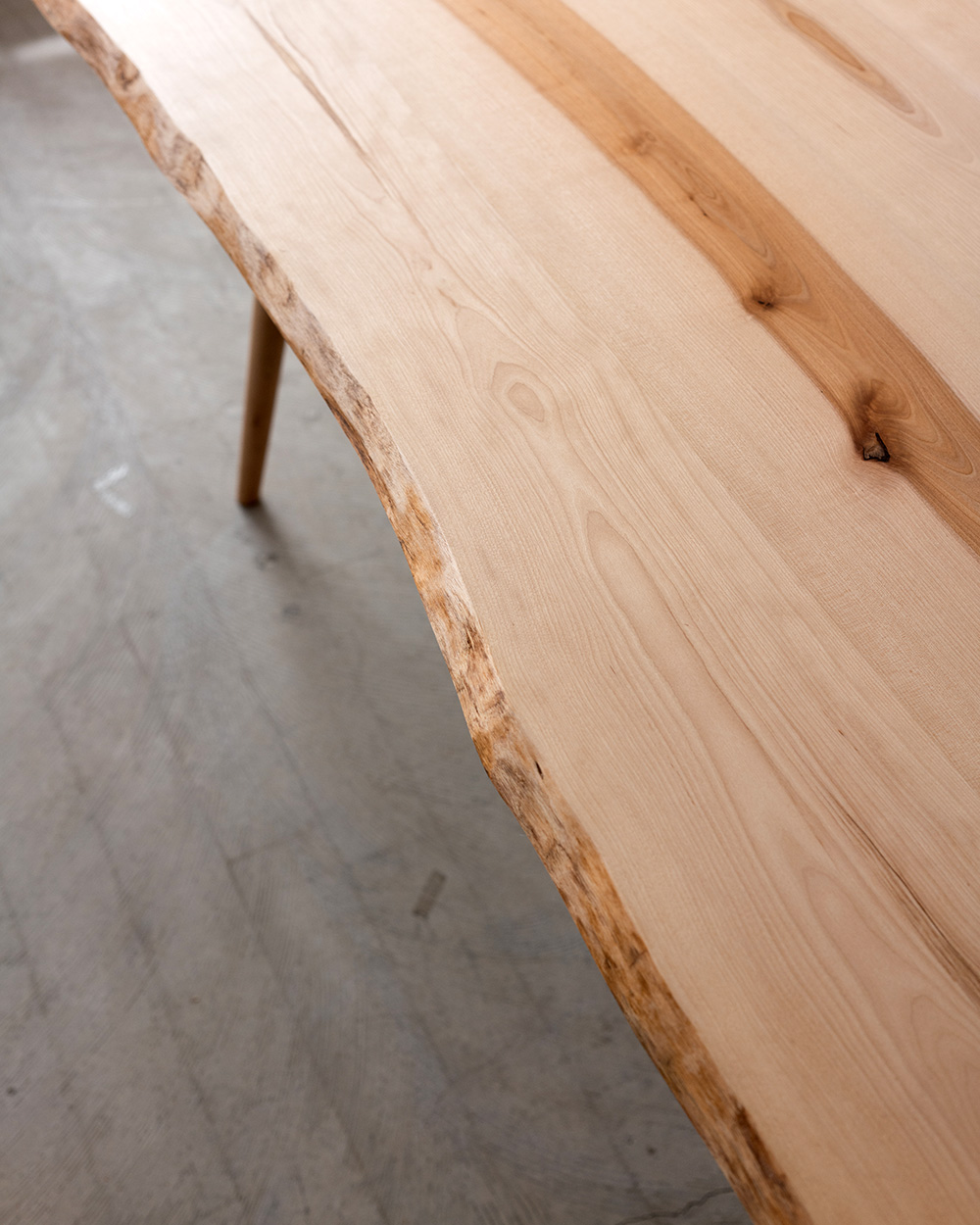 水目桜(ミズメザクラ) 5枚ハギテーブル天板 W1600 ONLY［送料込み価格