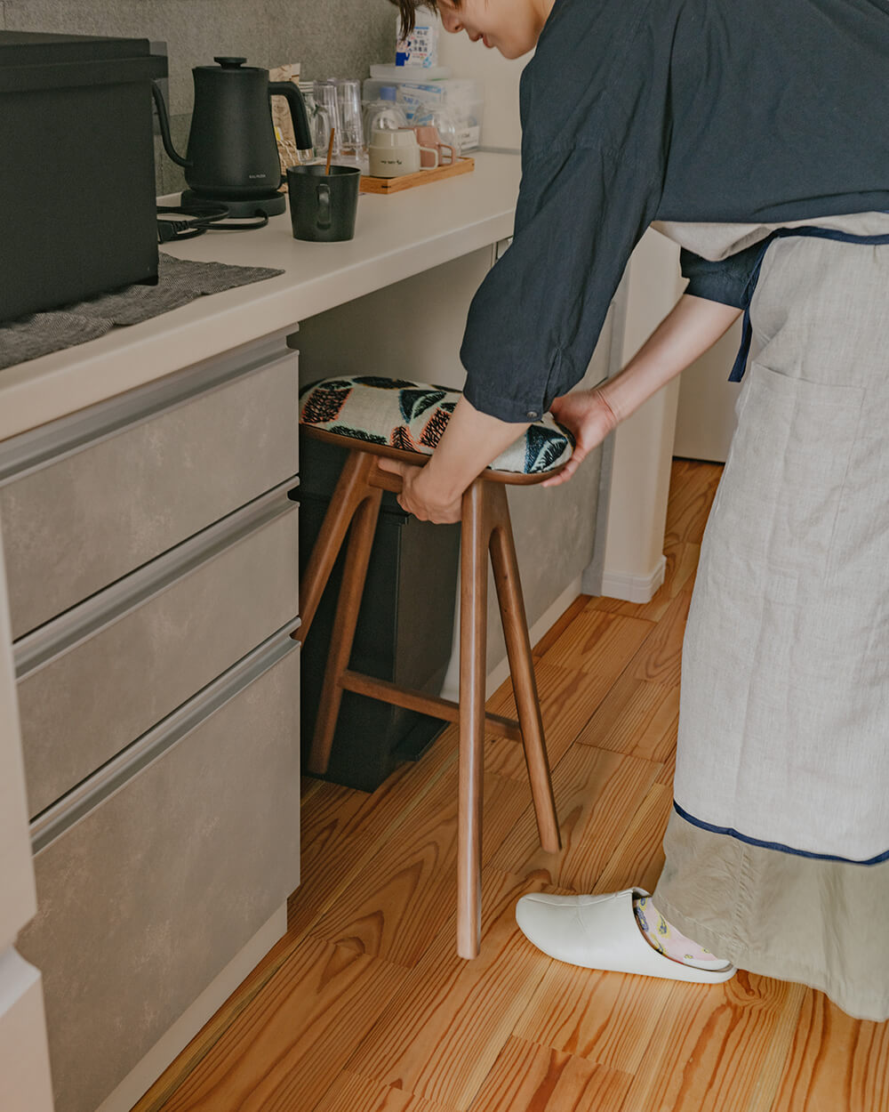 送料込】キッチンスツールNA(H630)× ミナペルホネン( mina perhonen