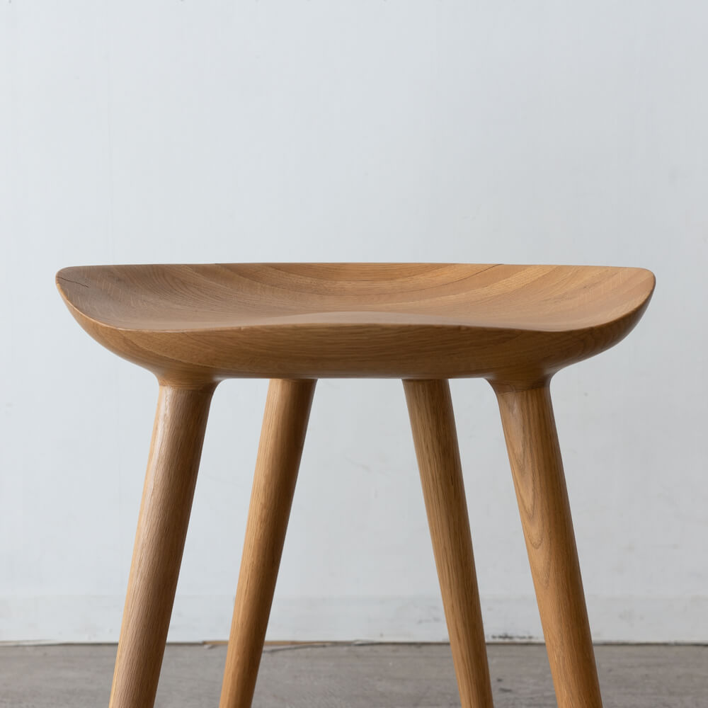 現品SALE］BRIDGE スツール [NA] ホワイトオーク無垢材 / オイル塗装