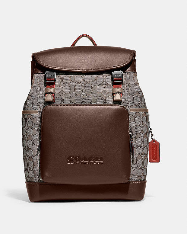 公式】COACH – コーチ | リーグ フラップ バックパック シグネチャー