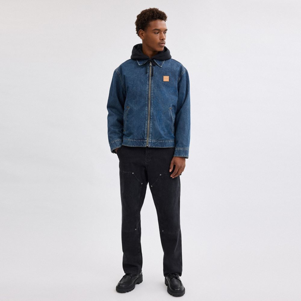 公式】COACH – コーチ | デニム ジップ フロント ジャケット