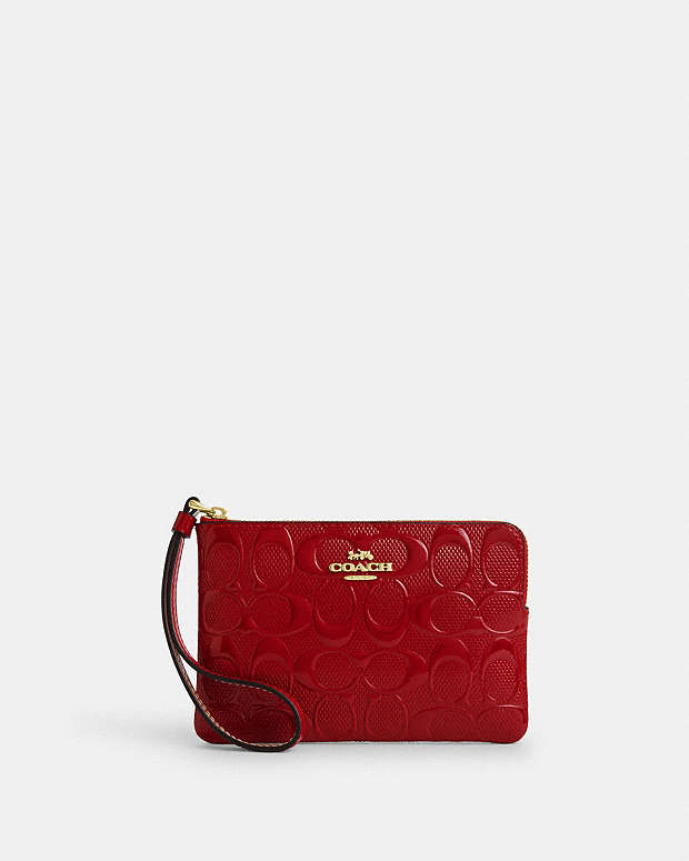 公式】コーチアウトレット | コーナー ジップ・シグネチャー レザー