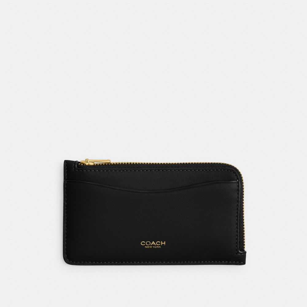 COACH® | New York Zip Card Case In Loved Leather