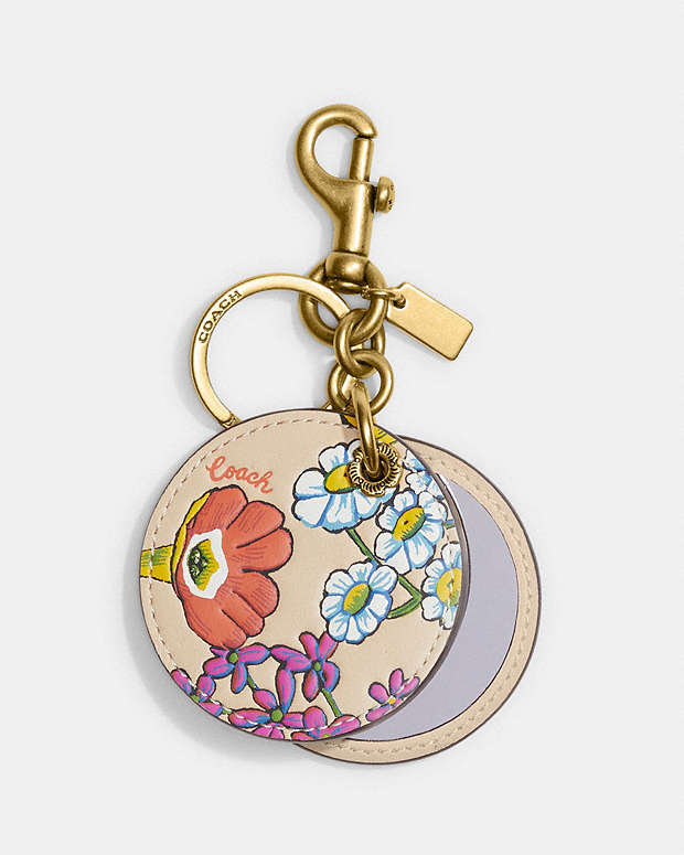 公式】COACH – コーチ | ミラー バッグ チャーム・フローラル プリント