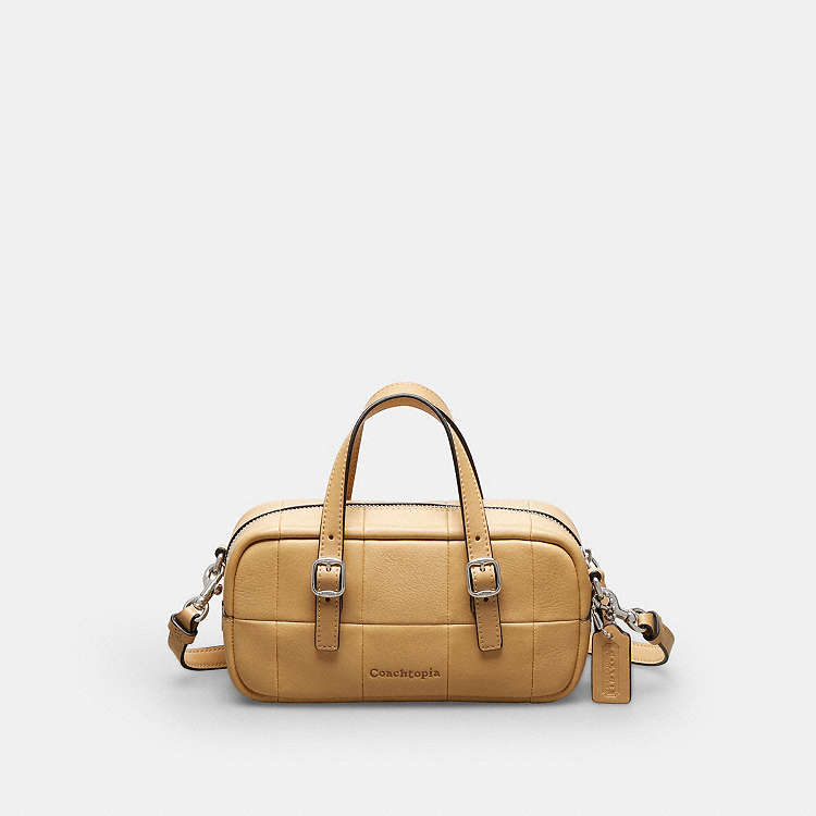 Alter/Ego Mini Satchel Bag In Checkerboard Upcrafted Leather With