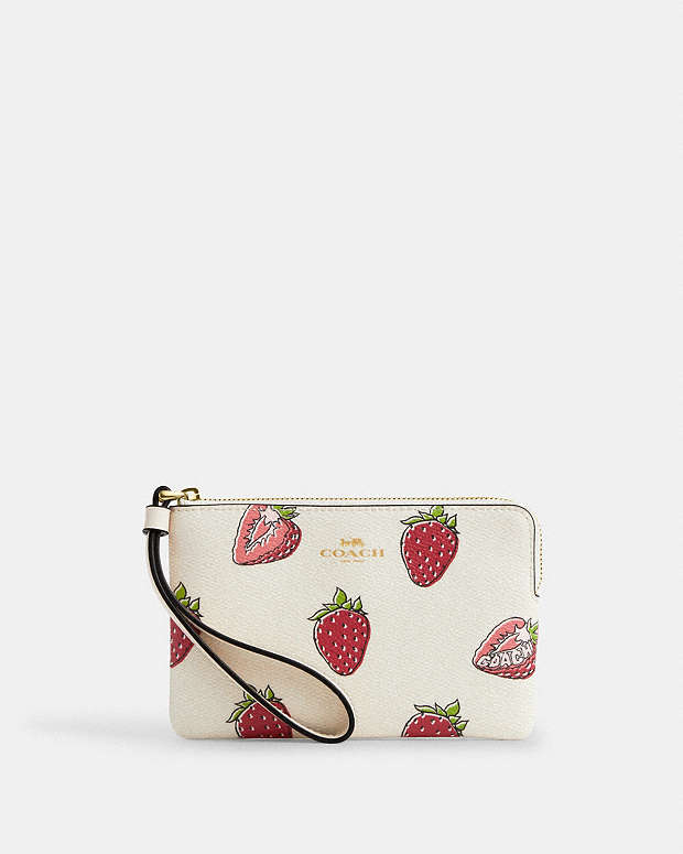 公式】コーチアウトレット | コーナー ジップ リストレット