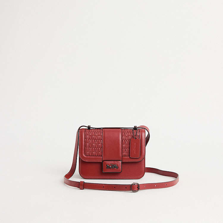 COACH® | Restored Alie Shoulder Bag 18 With Weaving