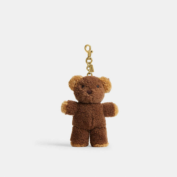 COACH® | Teddy Bear Bag Charm In Shearling