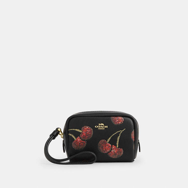 COACH® Outlet | Pouch Wristlet With Cherry Print