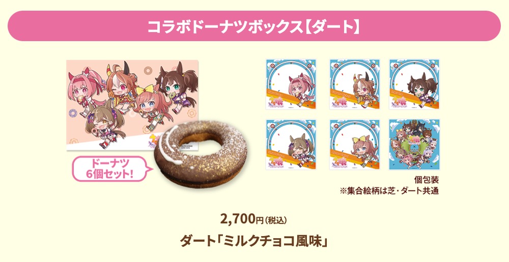 ウマ娘 × ジャックインザドーナツ全国 2月16日よりコラボドーナツ発売!