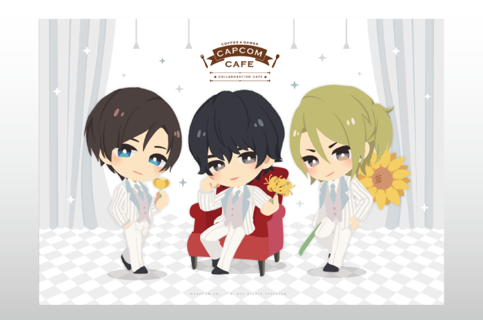 囚われのパルマ 集合 缶バッジ その4 カプコンカフェ 店員 囚われの