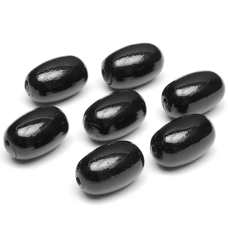 粒販売】ブラックコーラル（黒珊瑚）ライス 14×9mm【2粒販売