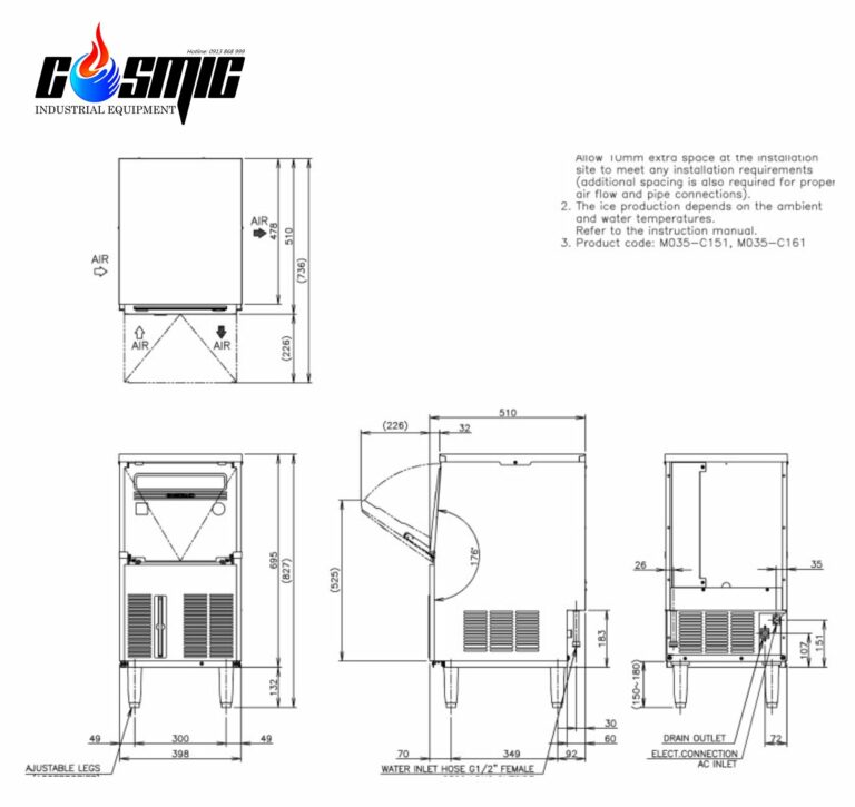 HOSHIZAKI IM-30CA (25) Square ice manufactoring machine