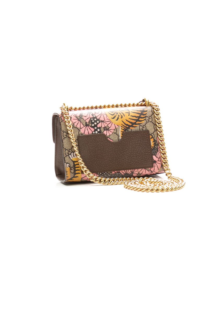 Gucci Bengal Print GG Small Padlock Shoulder Bag - Couture USA