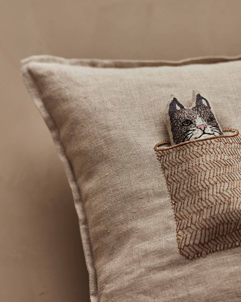 Basket Cats Pocket Pillow | Coral & Tusk