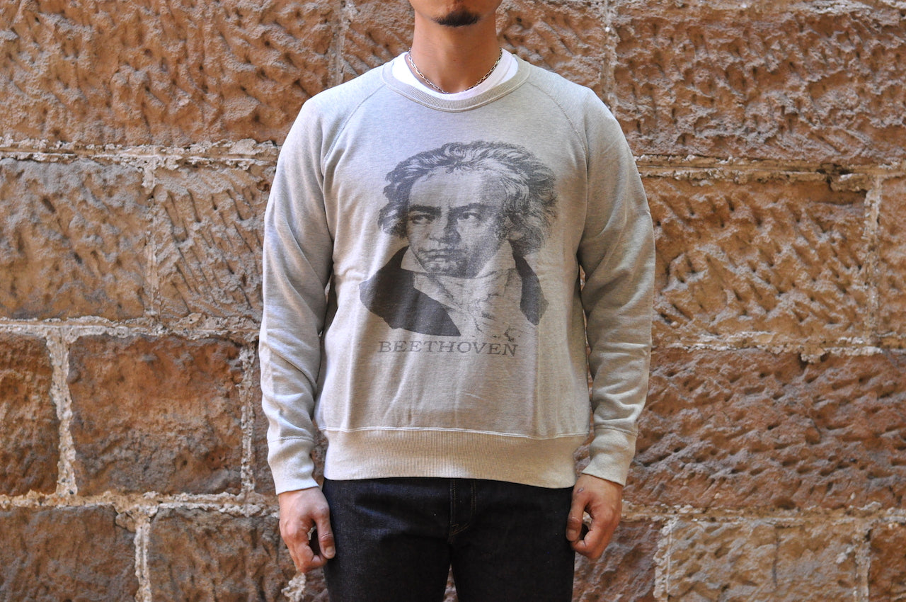 WAREHOUSE 9OZ 'BEETHOVEN' LOOPWHEELED SWEATSHIRT - CORLECTION