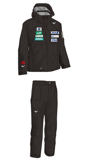 競技モデル MIZUNO ミズノ アルペンスキー スキーウェア サイドジップ