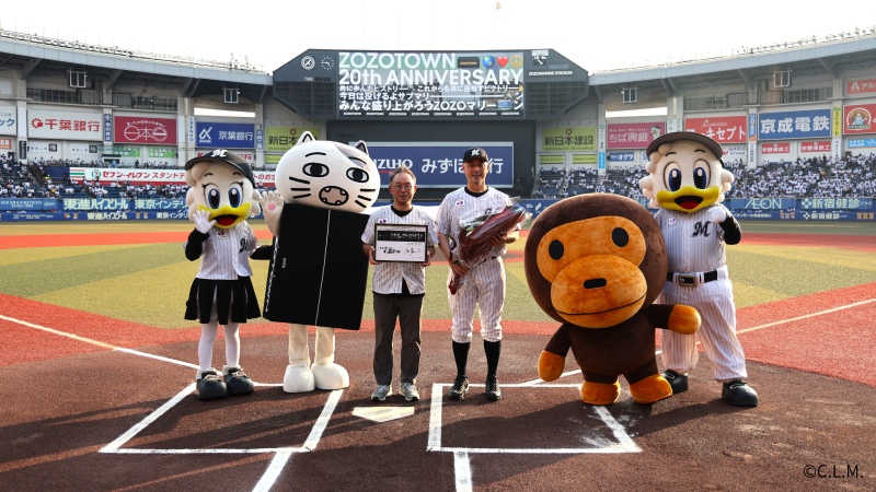 ZOZOTOWN20周年を記念し、BAPE®コラボの特別ユニフォームで冠協賛試合