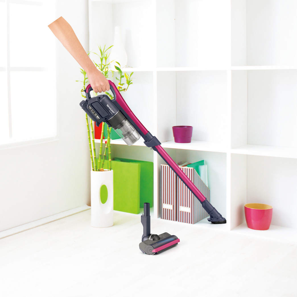 SHARP EC-AR3S-P 充電式掃除機 ピンク コードレススティック掃除機「ラクティブ エア」<EC-AR3SX><EC-AR3S