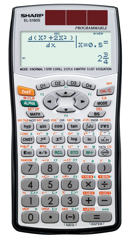 SHARP〈関数電卓〉ピタゴラスEL_5150 SHARP（シャープ） 関数電卓 ピタゴラス アドバンスモデル EL-520T-X