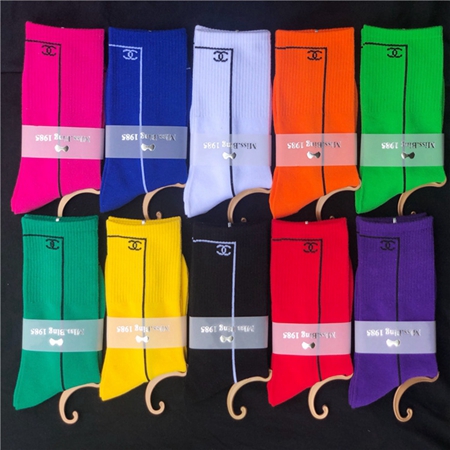 シャネル ソックス 10足セット 10色 レディース chanel ココマーク