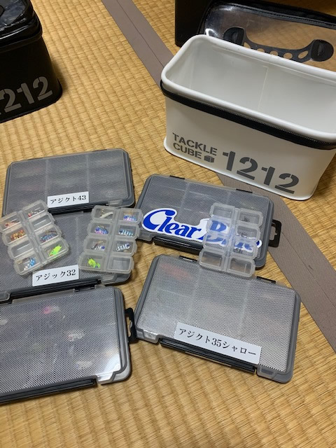 アジング クリアブルールアーセット 収納ケース付き アジング クリア