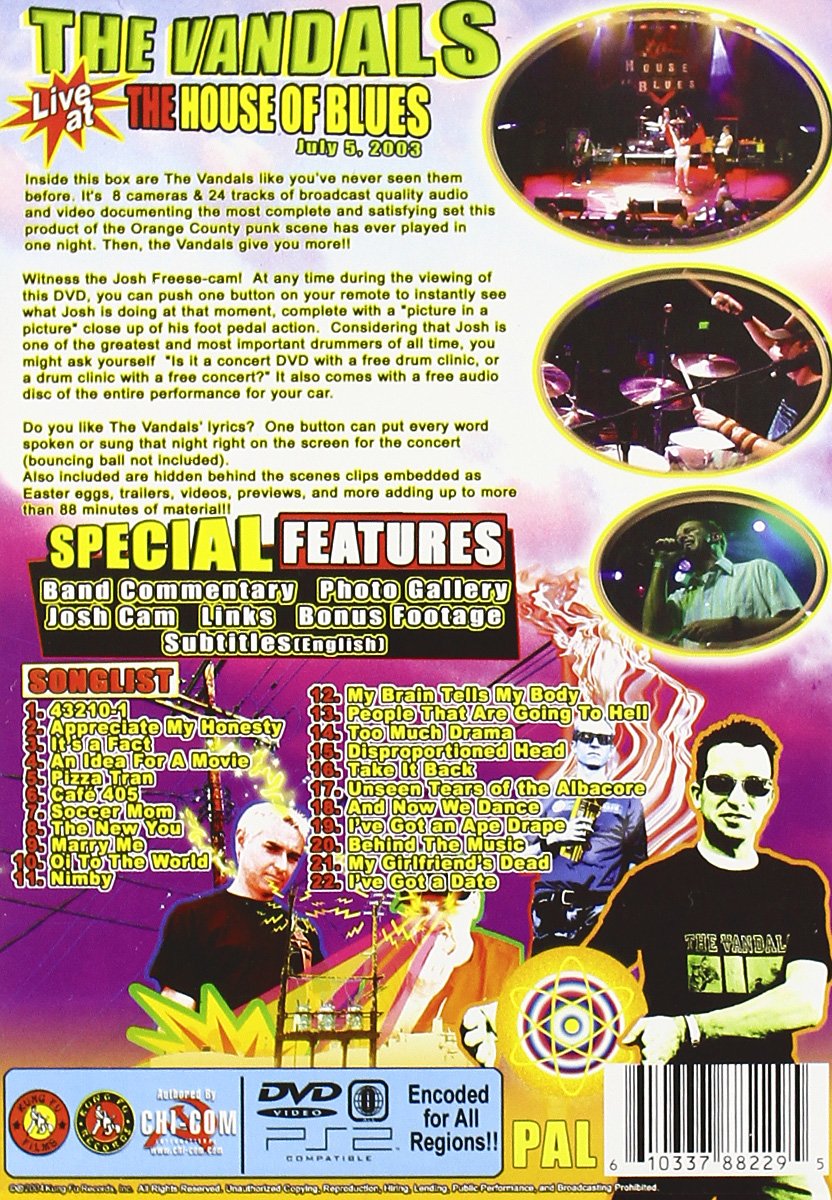 The Vandals - Live at the House of Blues Anaheim (DVD) - Cleopatra
