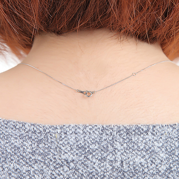 a3001-Pt850-04-40 プラチナPt850喜平チェーンネックレス幅0.4mm全長