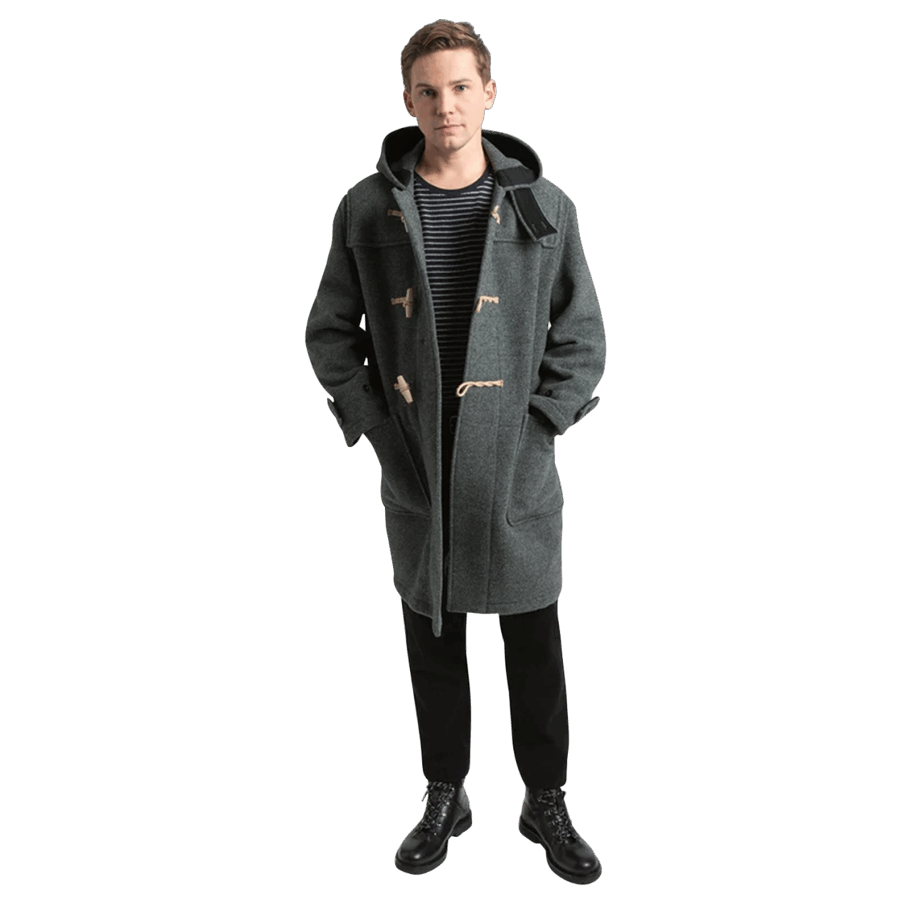 Gloverall Original Monty Duffle Coat - grey | Classic Kontor