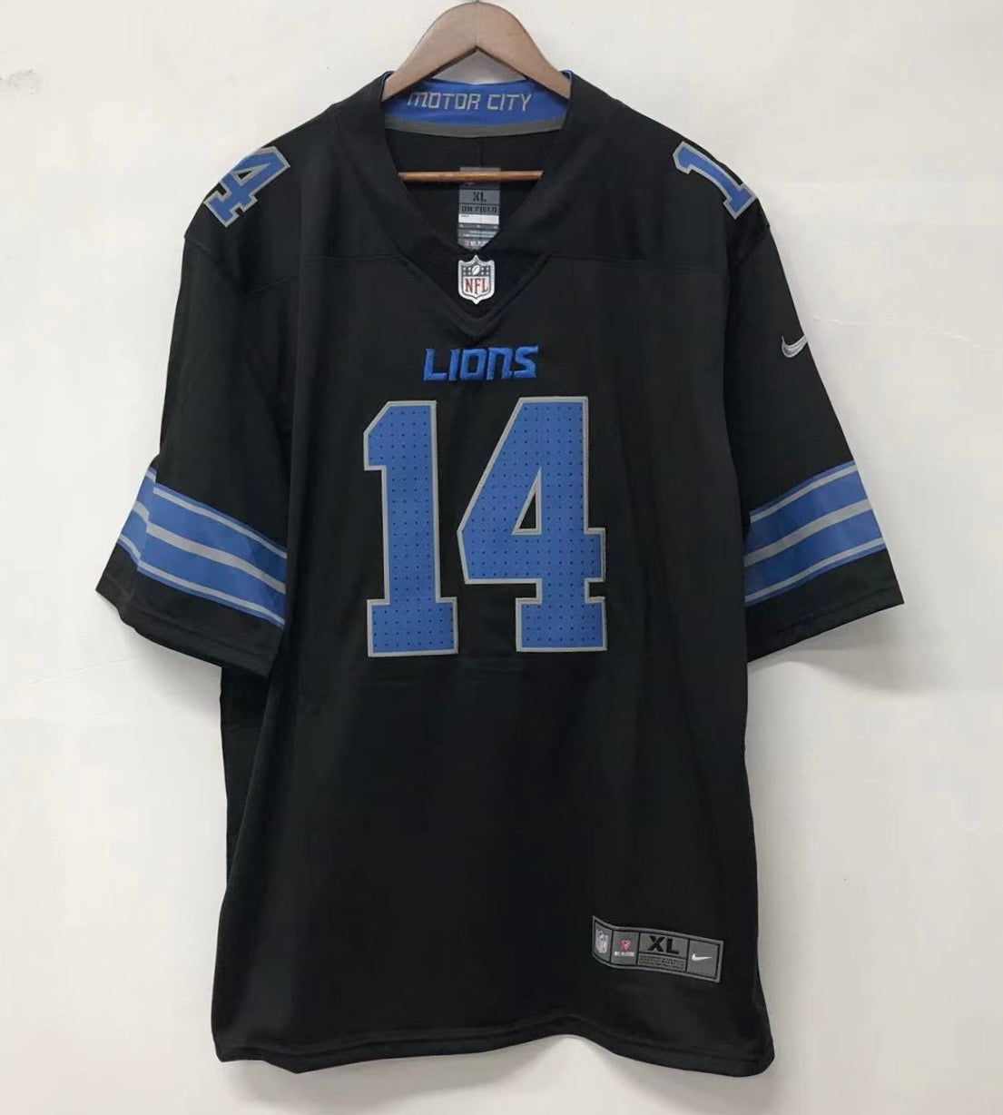 Amon-Ra St. Brown Detroit Lions Official NFL Nike Jersey black
