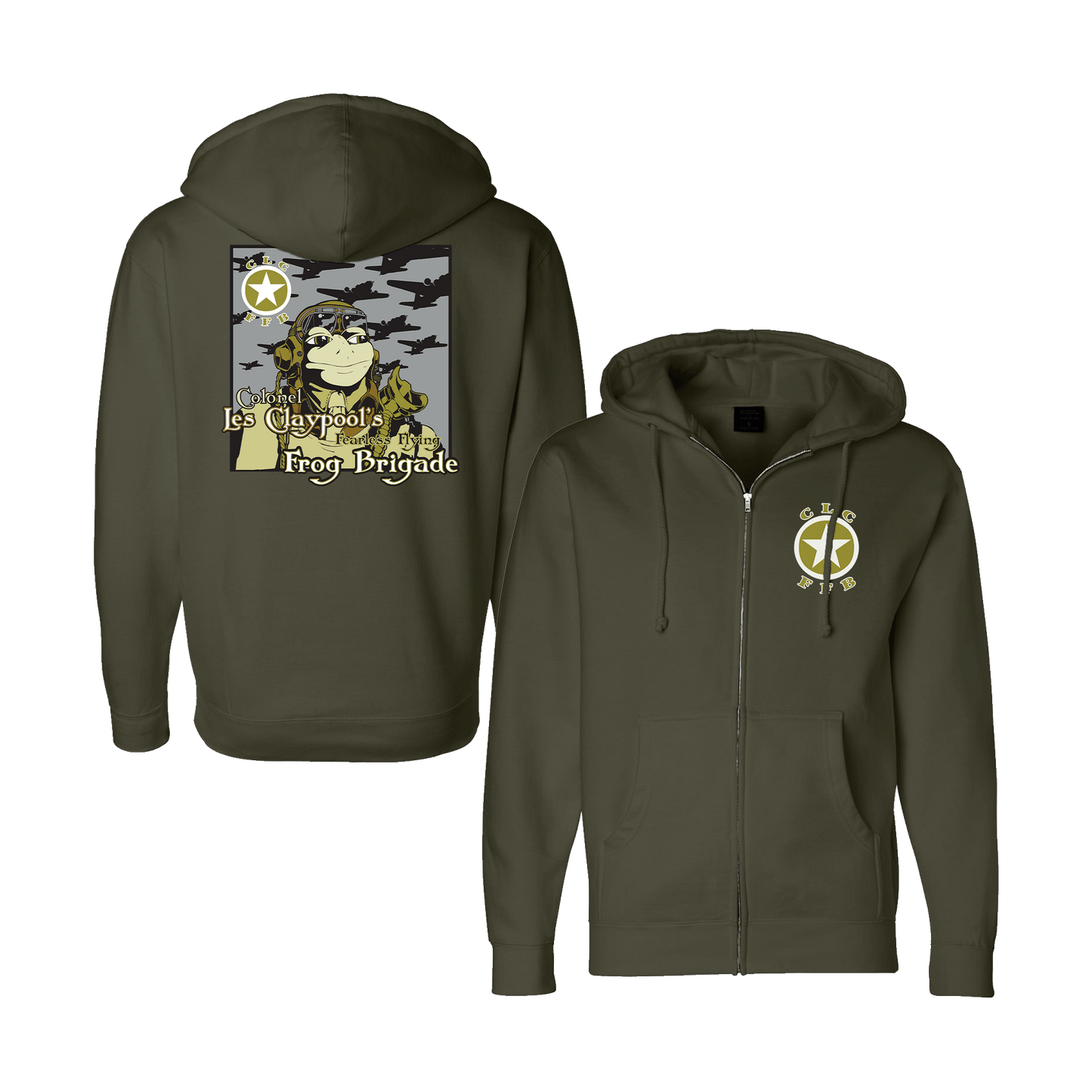 Les Claypool - Live Frogs Zip-Up Hoodie – Club Bastardo