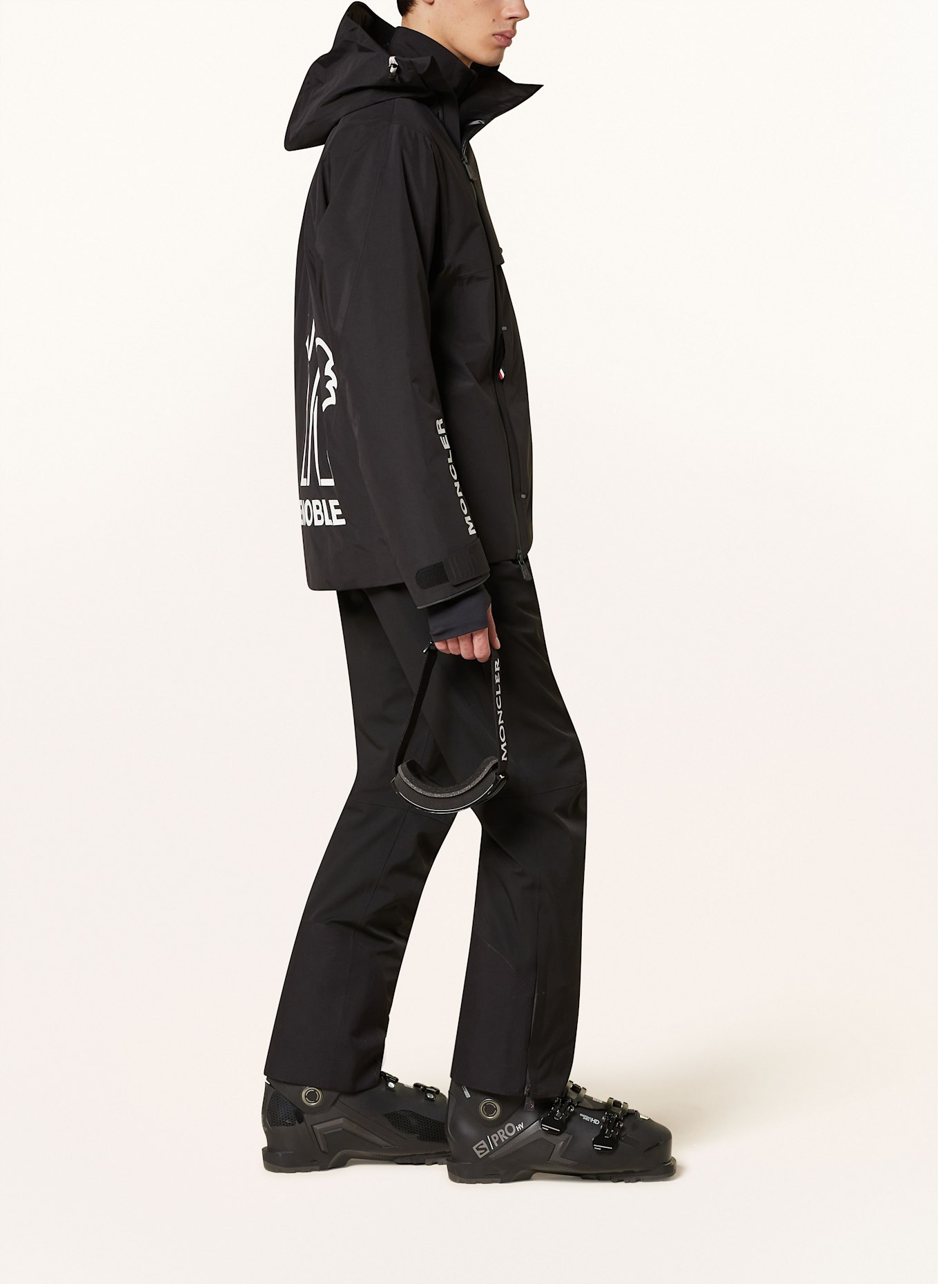 MONCLER GRENOBLE STAZ ski jacket in black