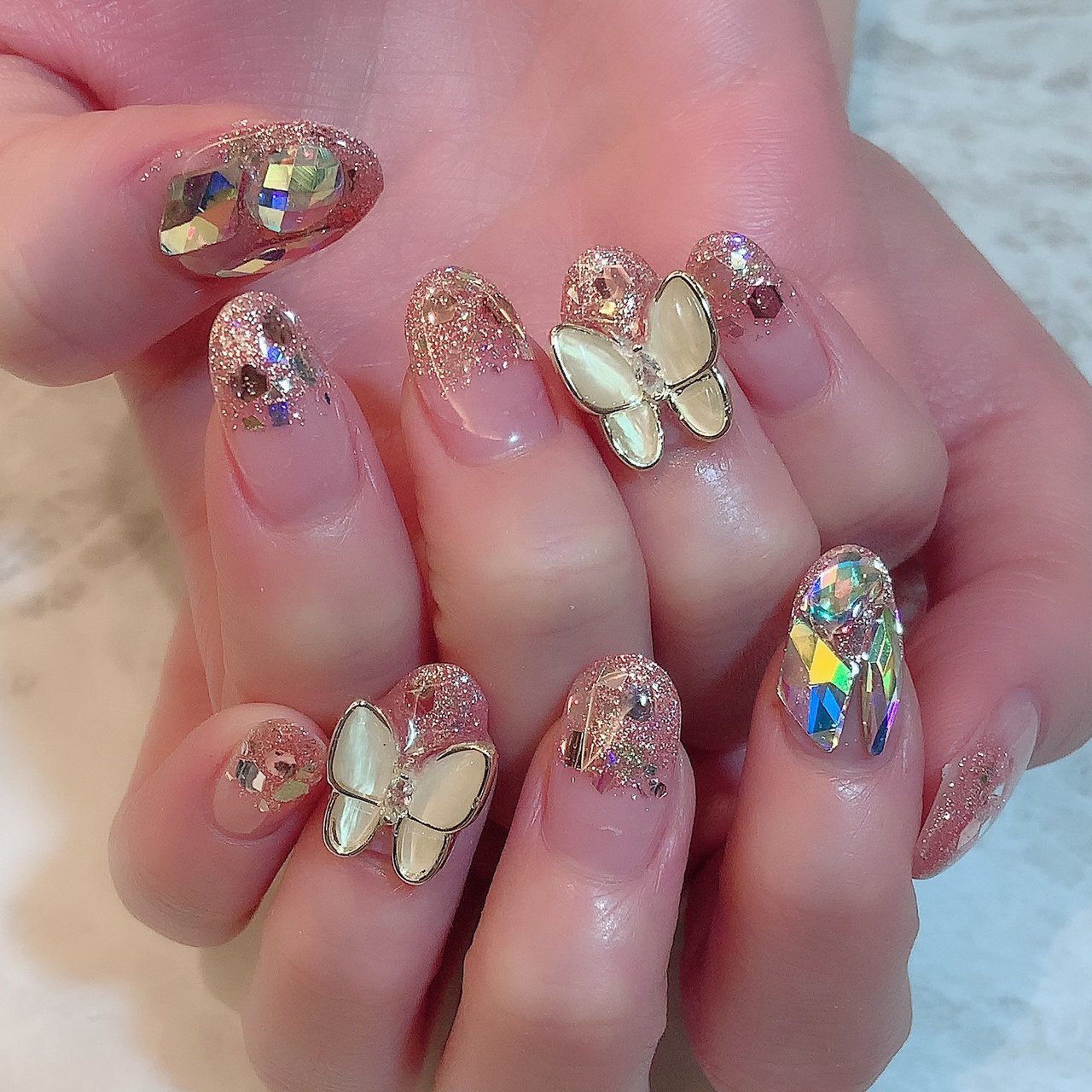 オールシーズン/ハンド/ホログラム/アニマル柄/ミディアム