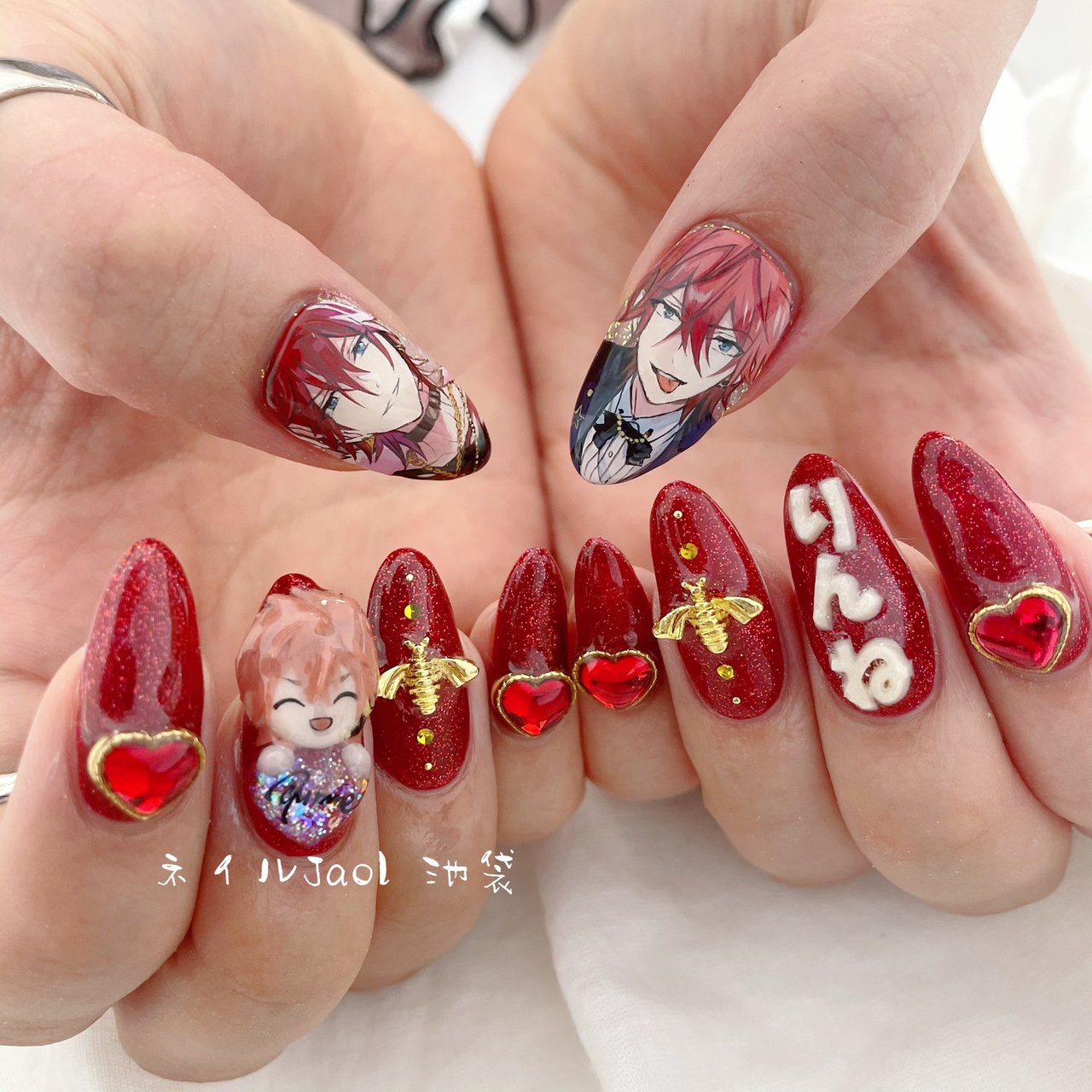 オールシーズン/ハンド/痛ネイル/3D/ミディアム - ネイル jaol 池袋の