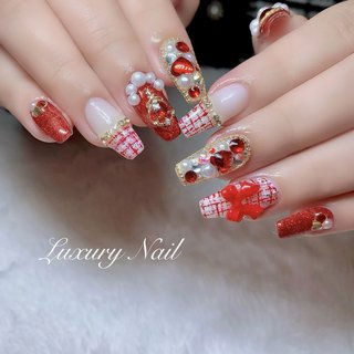 おすすめ順｜成人式/#RED⁡のネイルデザイン｜ネイルブック