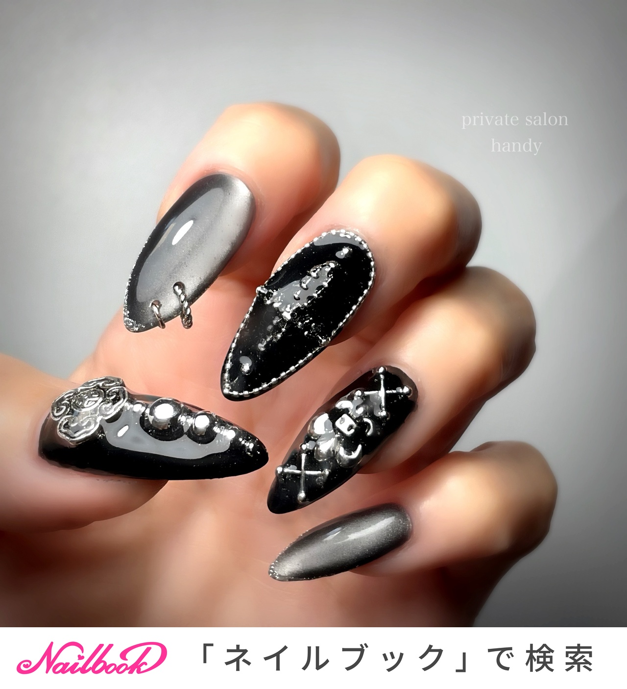 人気順｜セルフネイル/クロムハーツのネイルデザイン｜ネイルブック