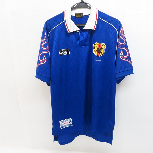 asics/アシックス 1998年 W杯 日本代表 炎 ユニフォーム OA710G/Lの
