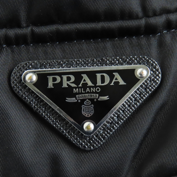 JPタグ】PRADA/プラダ Black Re-nylon Vest/リナイロン 三角ロゴ