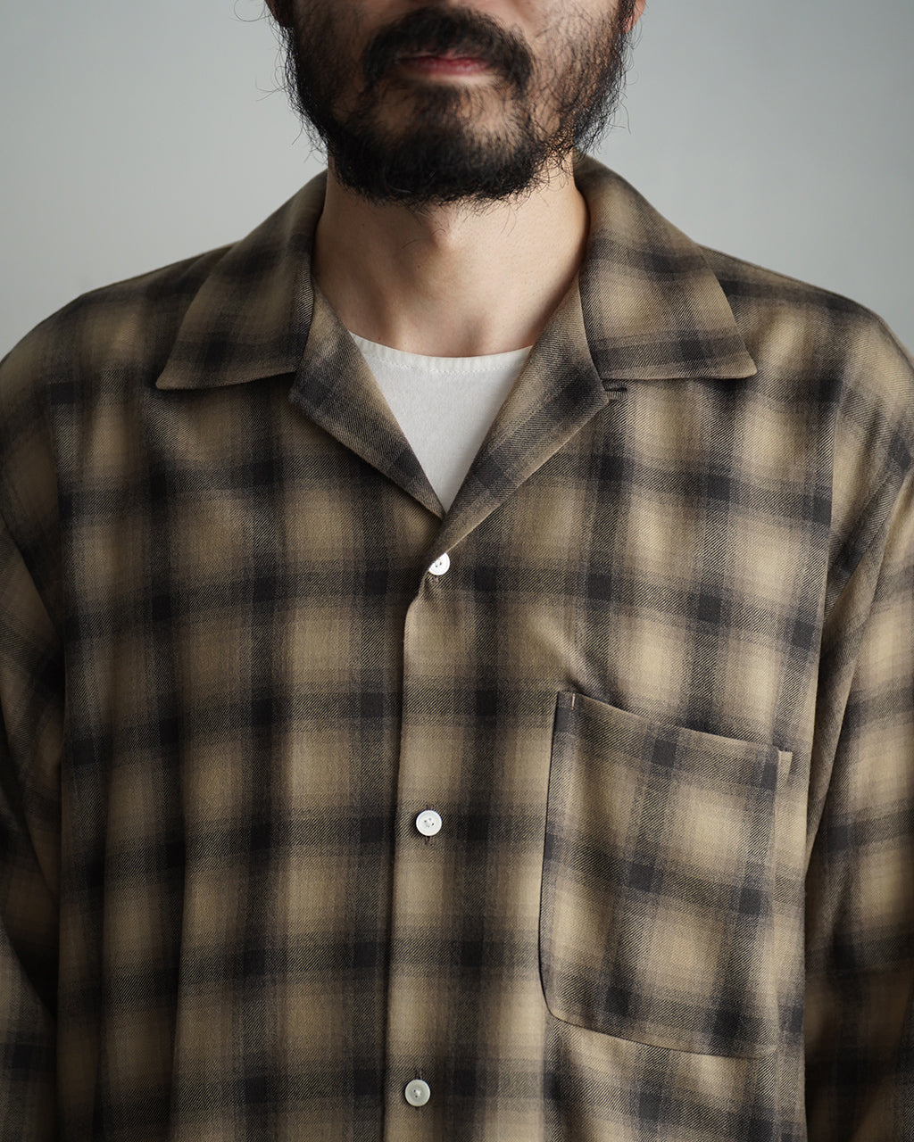 Kaptain Sunshine キャプテンサンシャイン ウール オンブレチェック