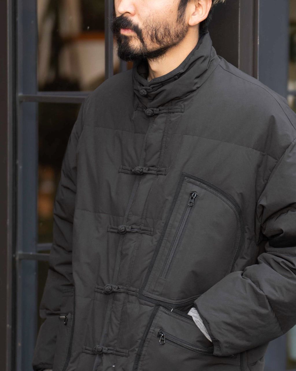 ポータークラシック ウェザー チャイニーズ ダウンジャケット ブラック 3