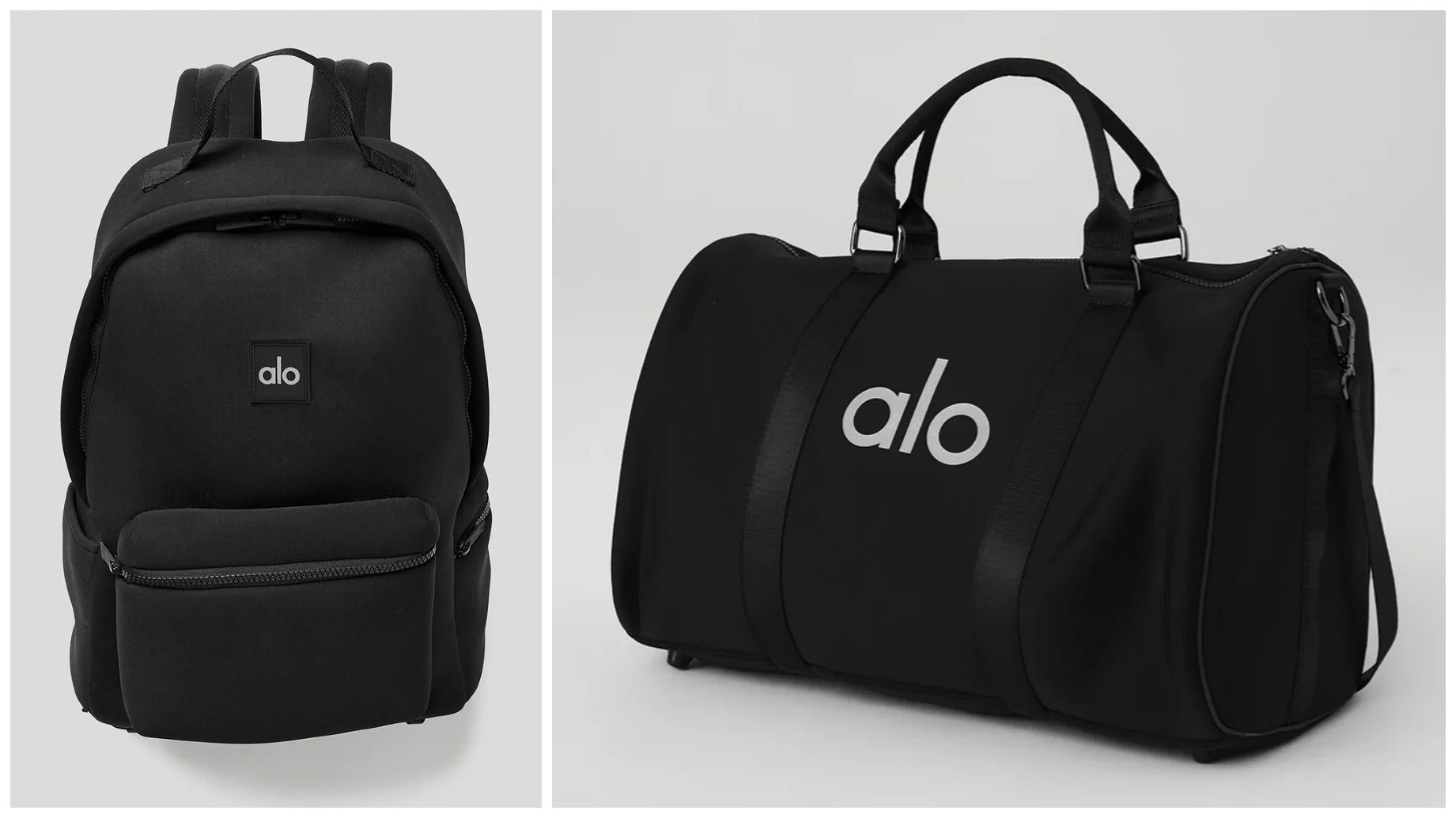 Alo Yoga Bundle Stow Backpack and Traverse Duffle Bag New With