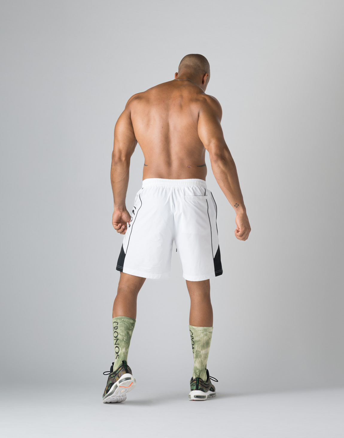 CRONOS SIDE LOGO SHORTS【WHITE】